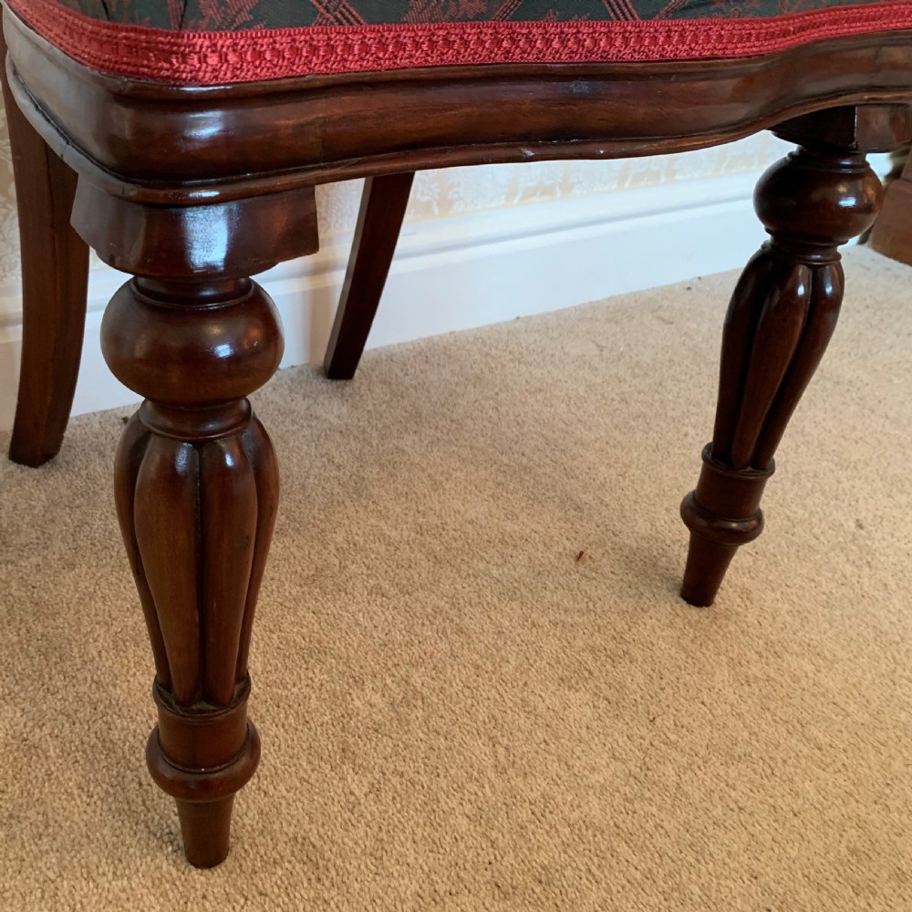 Six mahogany balloon back Dining Chairs View V