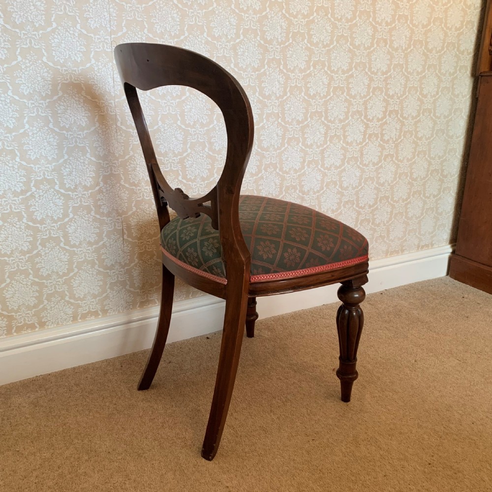 Six mahogany balloon back Dining Chairs View VII