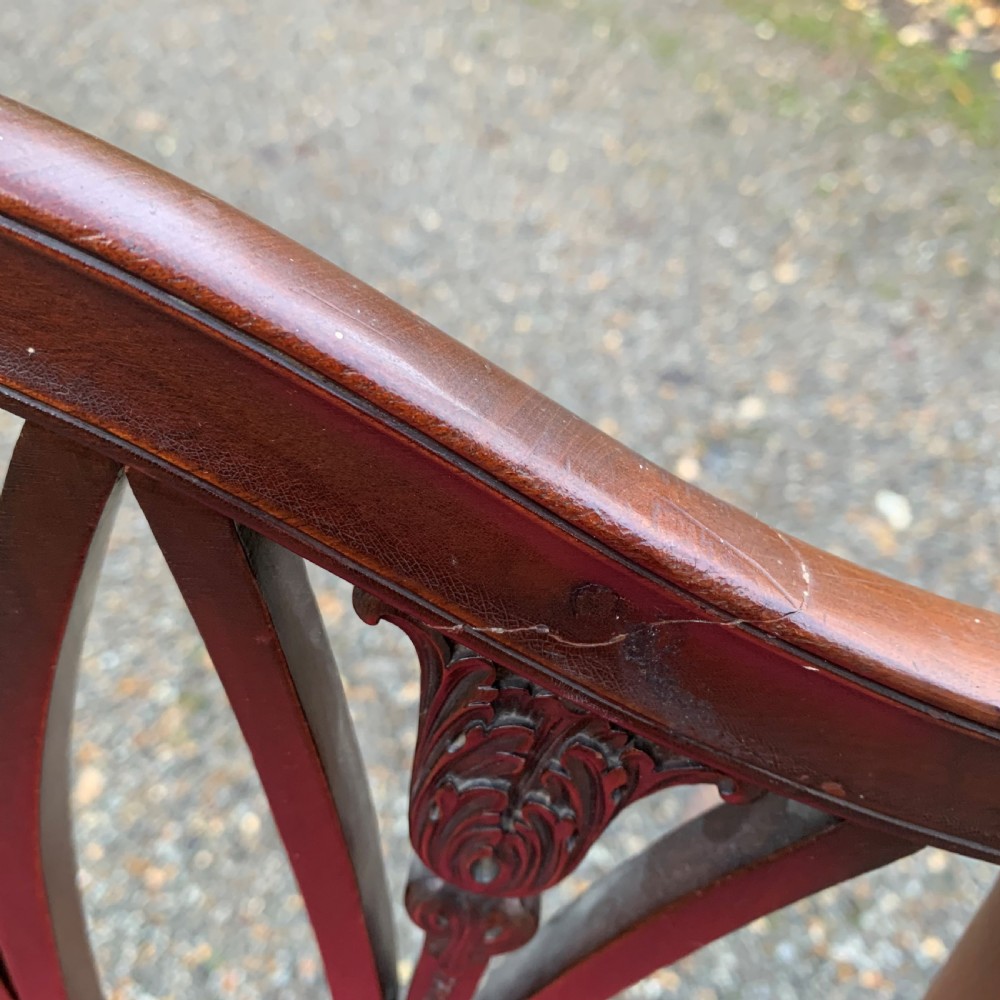 Six 6 Shield Back Chairs ROYAL HISTORY View XII