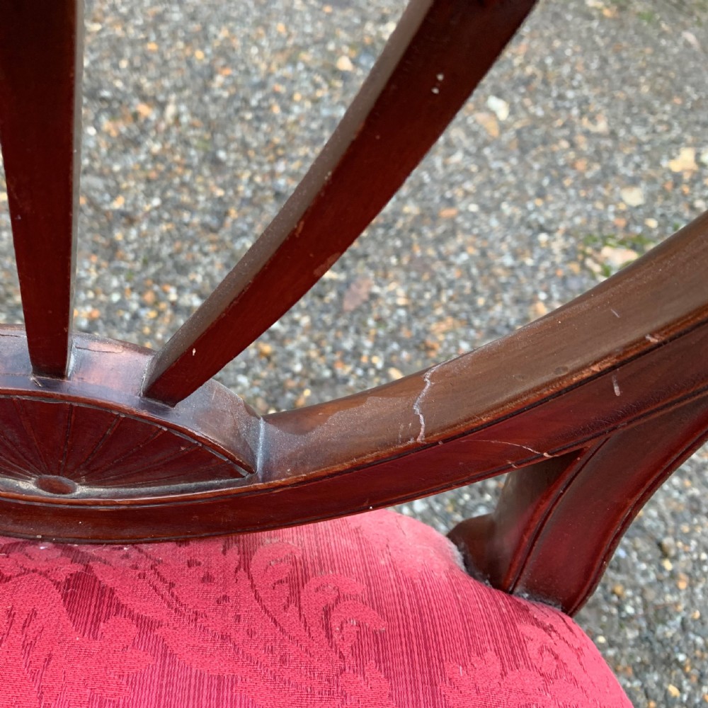 Six 6 Shield Back Chairs ROYAL HISTORY View XIII