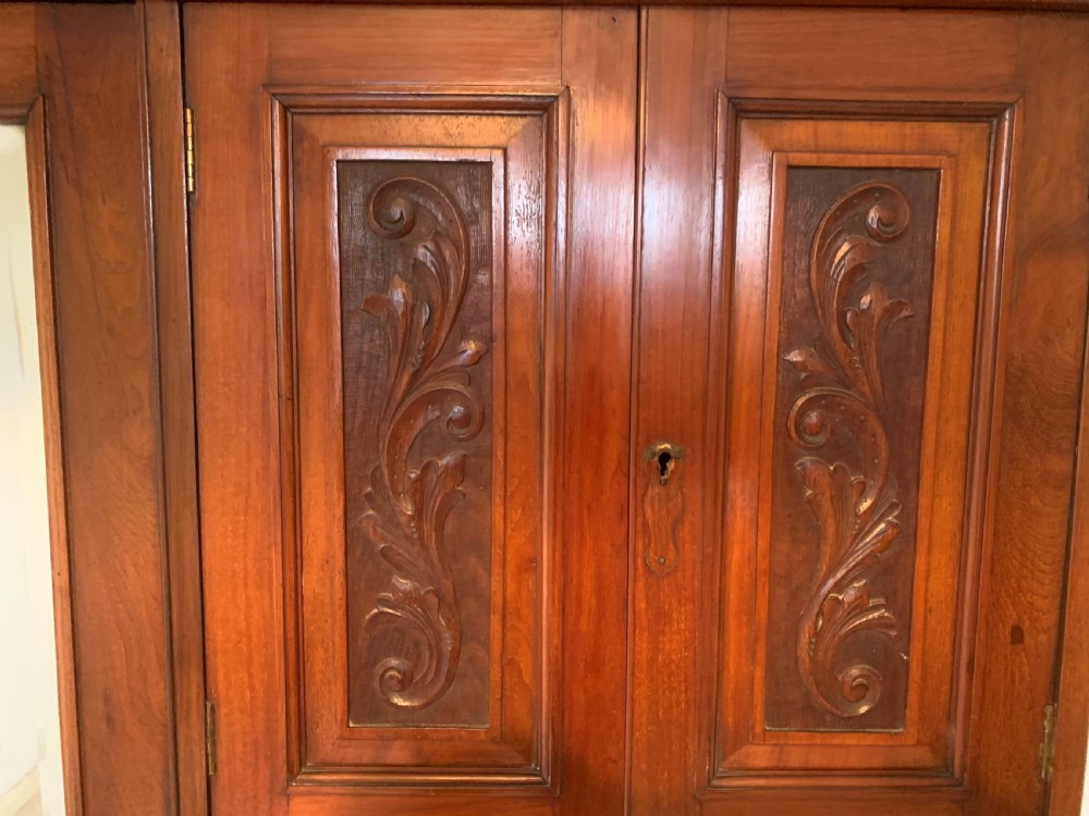 Arts & Crafts walnut wardrobe View IV
