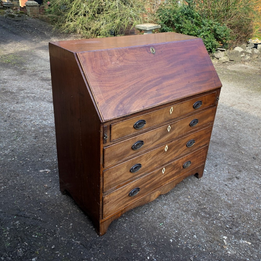 Georgian mahogany bureau View II