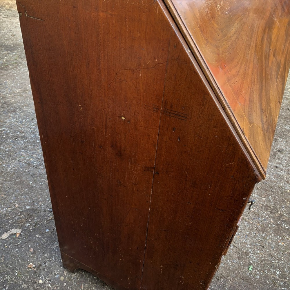 Georgian mahogany bureau View IV