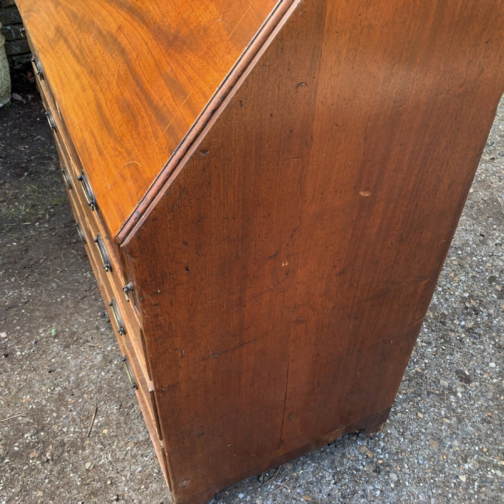 Georgian mahogany bureau View V