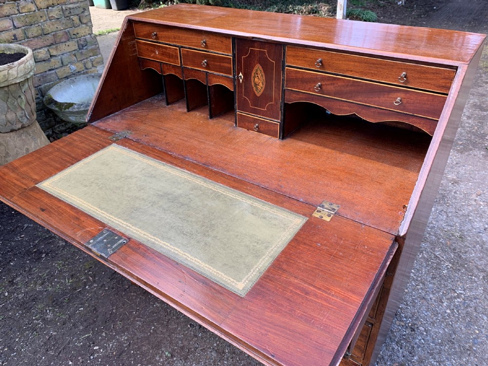 Georgian mahogany bureau View VII