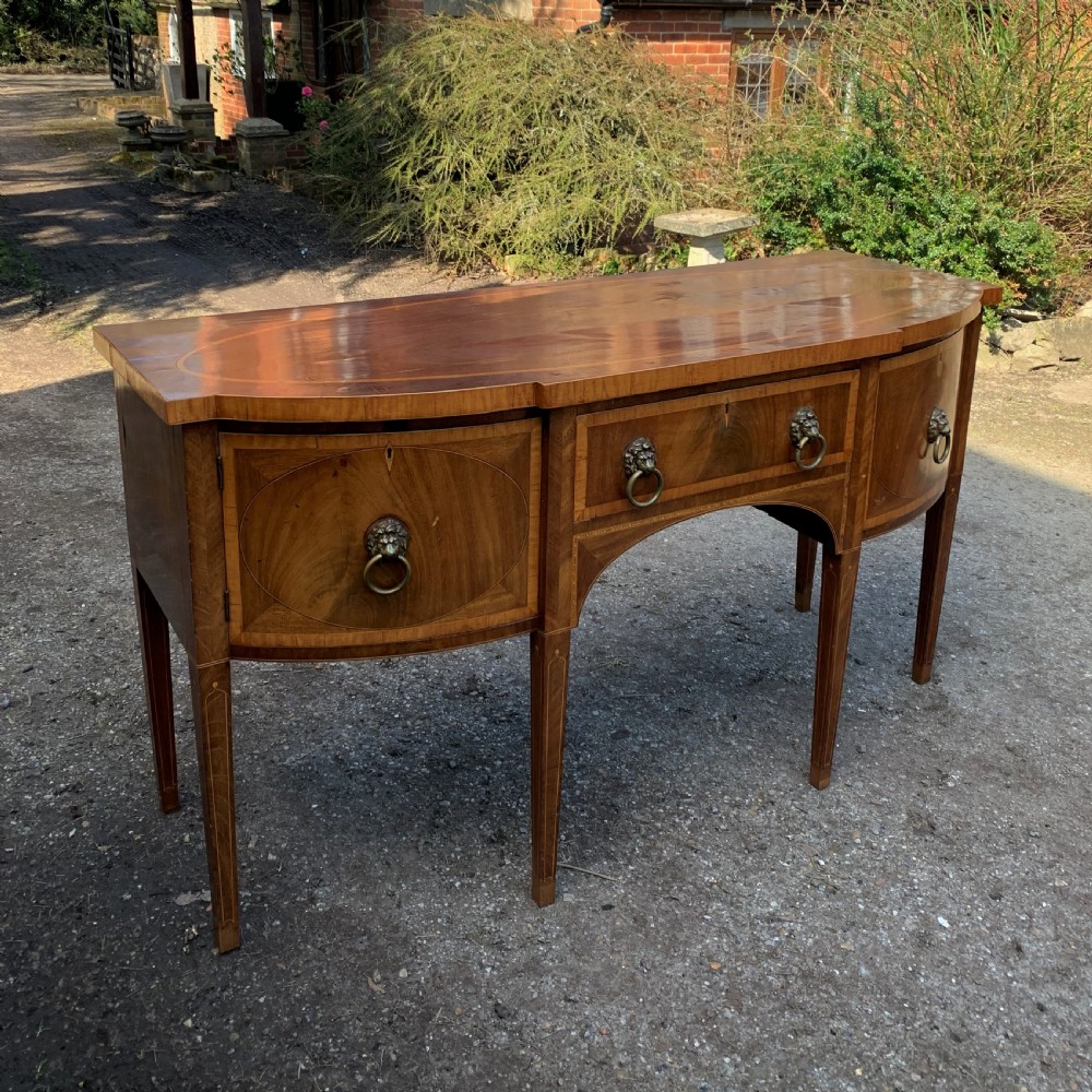 Regency mahogany inlaid sideboard