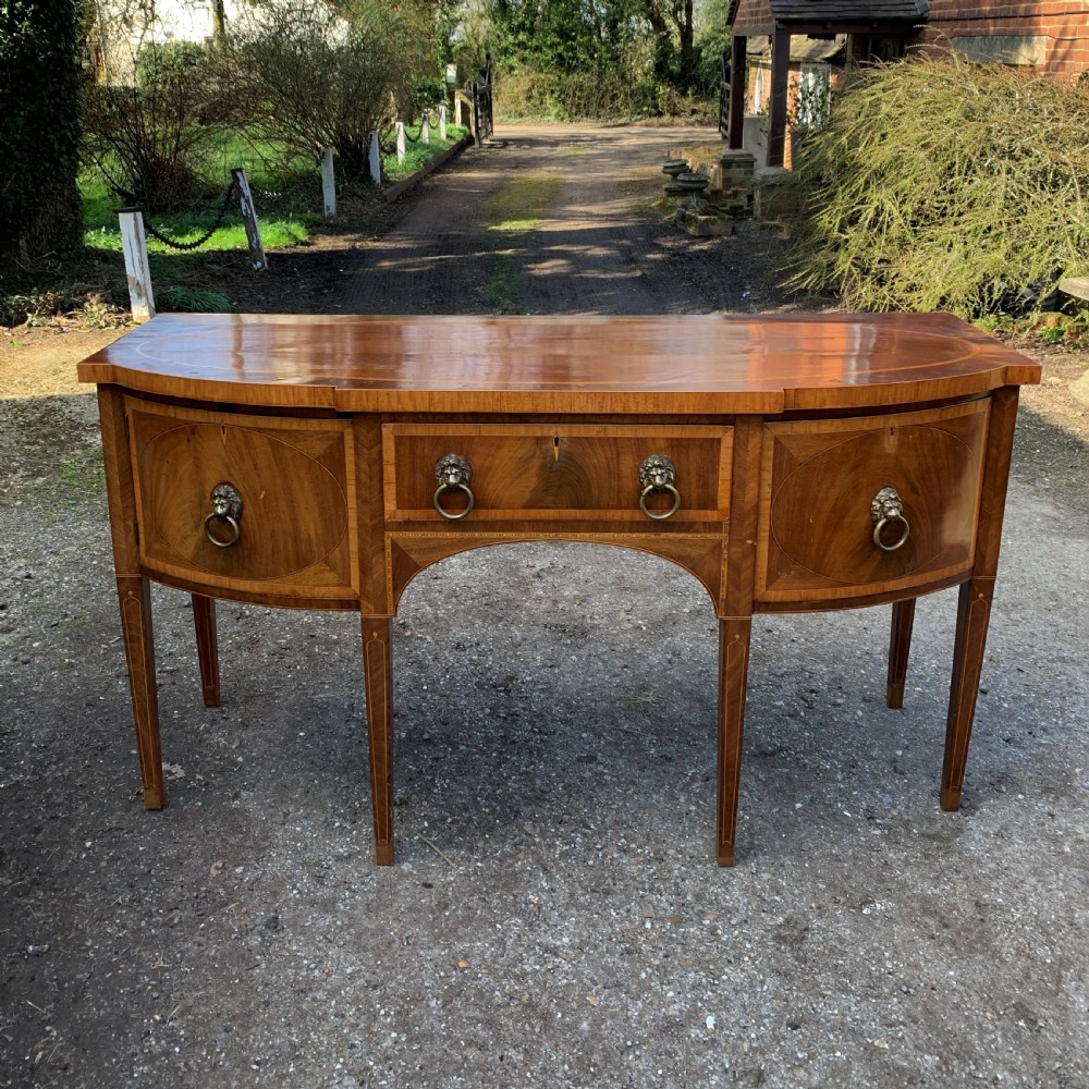 Regency mahogany inlaid sideboard View II