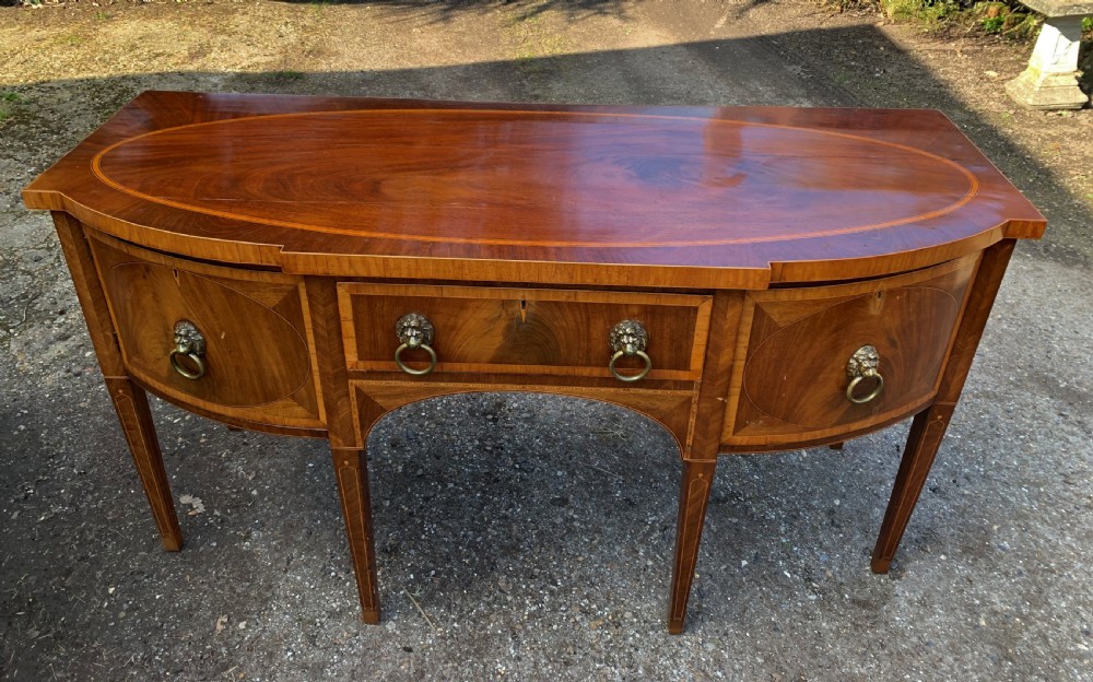 Regency mahogany inlaid sideboard View III