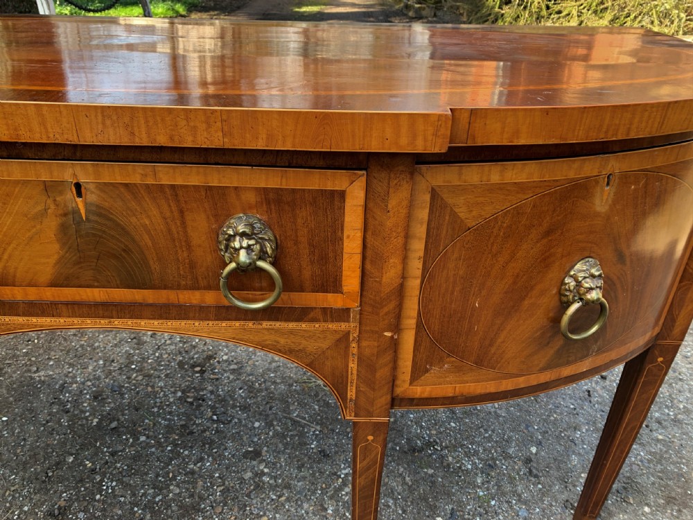 Regency mahogany inlaid sideboard View IV