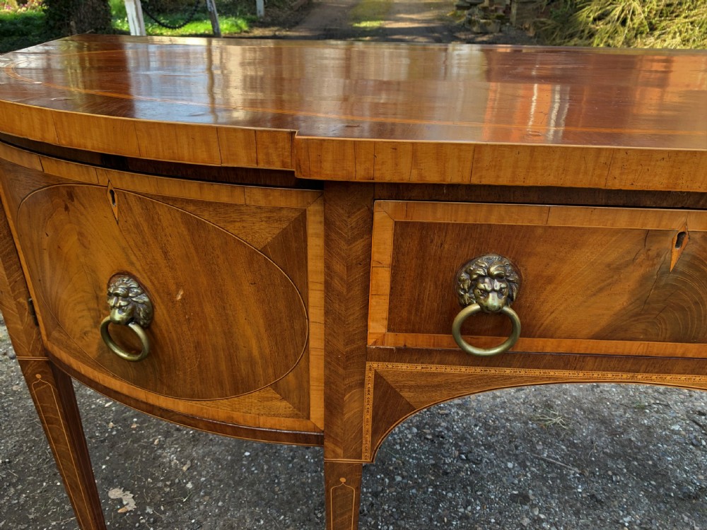 Regency mahogany inlaid sideboard View V