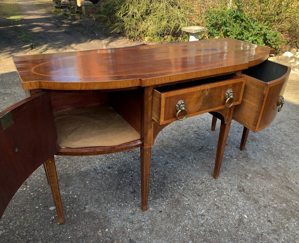 Regency mahogany inlaid sideboard View VII
