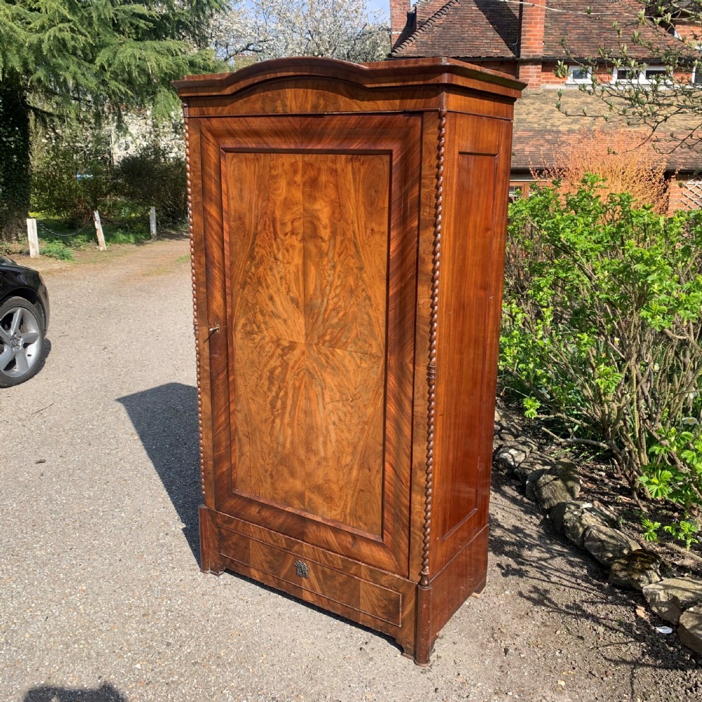 French Linen press storage cupboard armoire wardrobe bonnetiere  View II