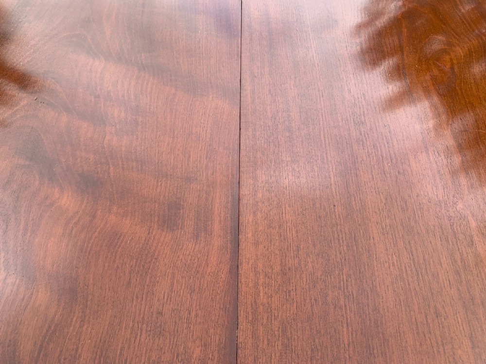 Mahogany extending pedestal dining table seats 10+ View VI
