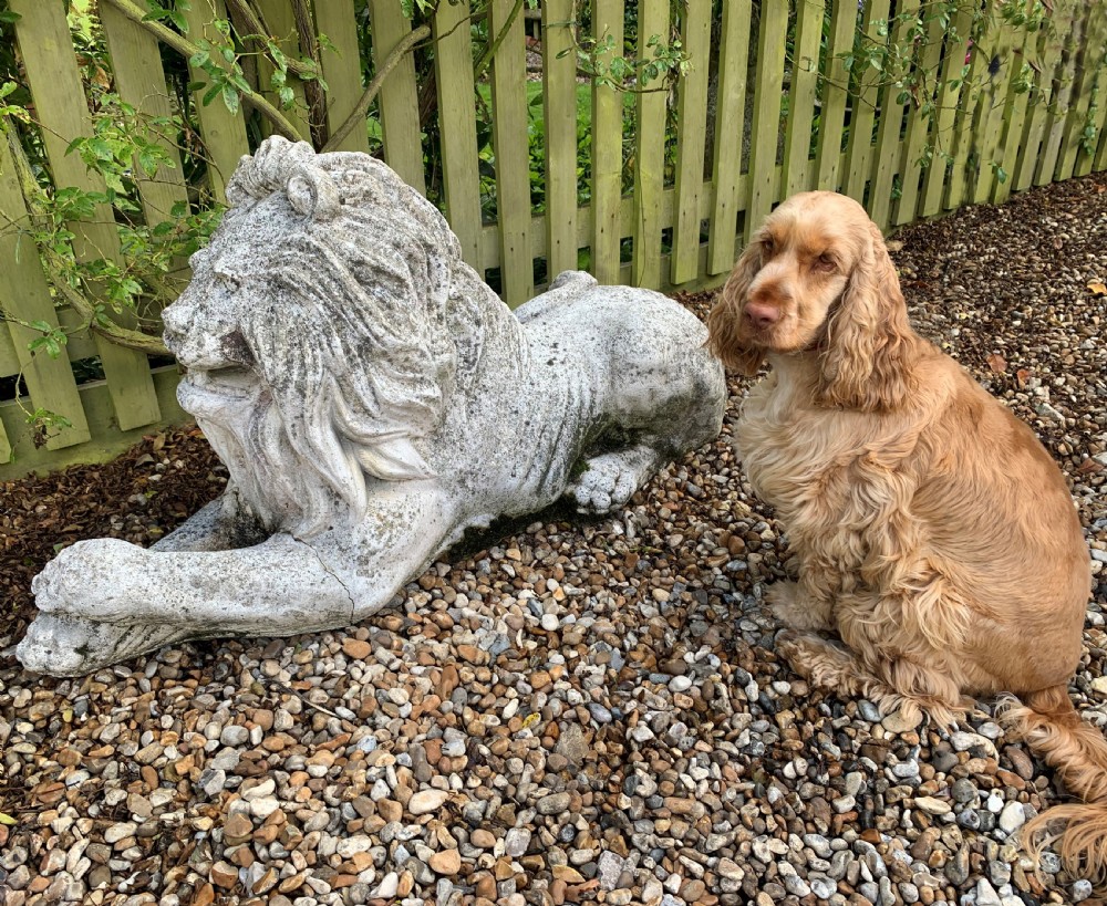 Large Stone Lion View II
