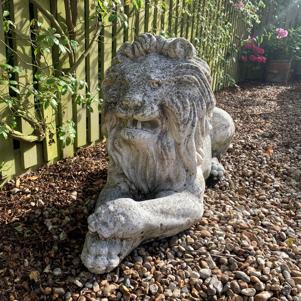 Large Stone Lion View VI