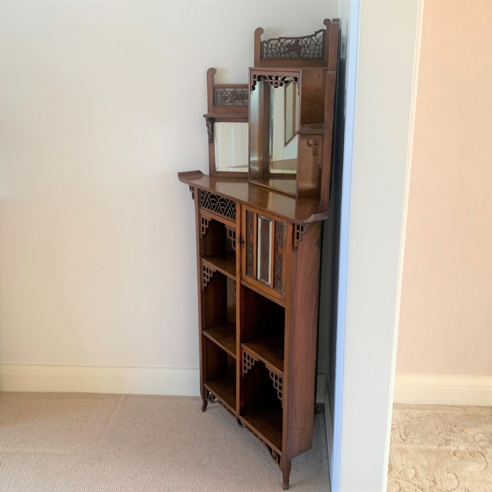 Rare Arts and crafts Chinese influence corner unit View II