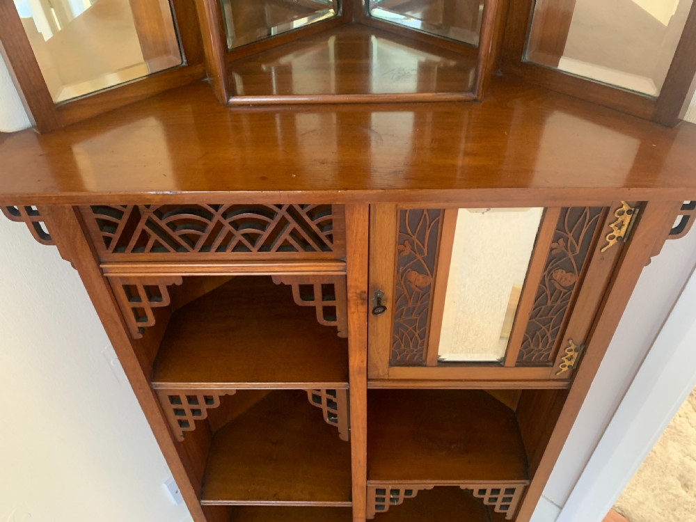 Rare Arts and crafts Chinese influence corner unit View III