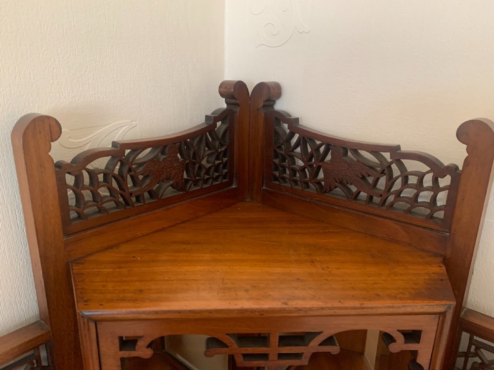 Rare Arts and crafts Chinese influence corner unit View VI
