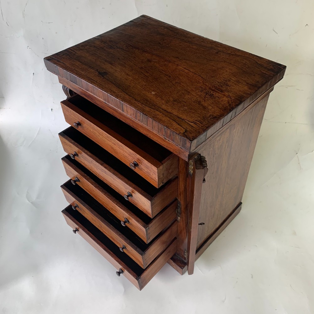 Miniature rosewood Wellington Chest View IV