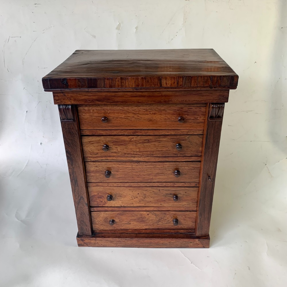Miniature rosewood Wellington Chest View VI