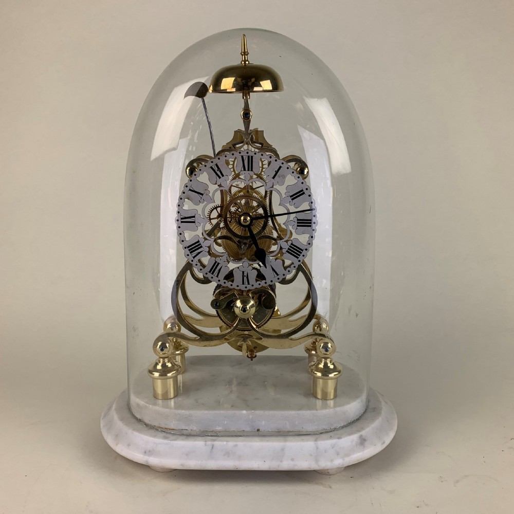 Art Nouveau chiming Skeleton Clock