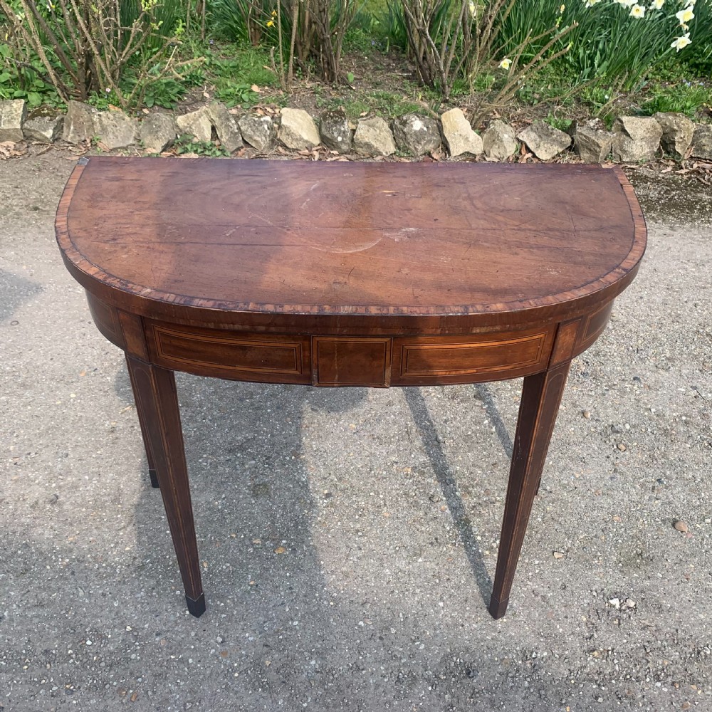 Georgian mahogany card table