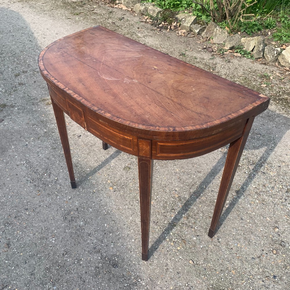 Georgian mahogany card table View II