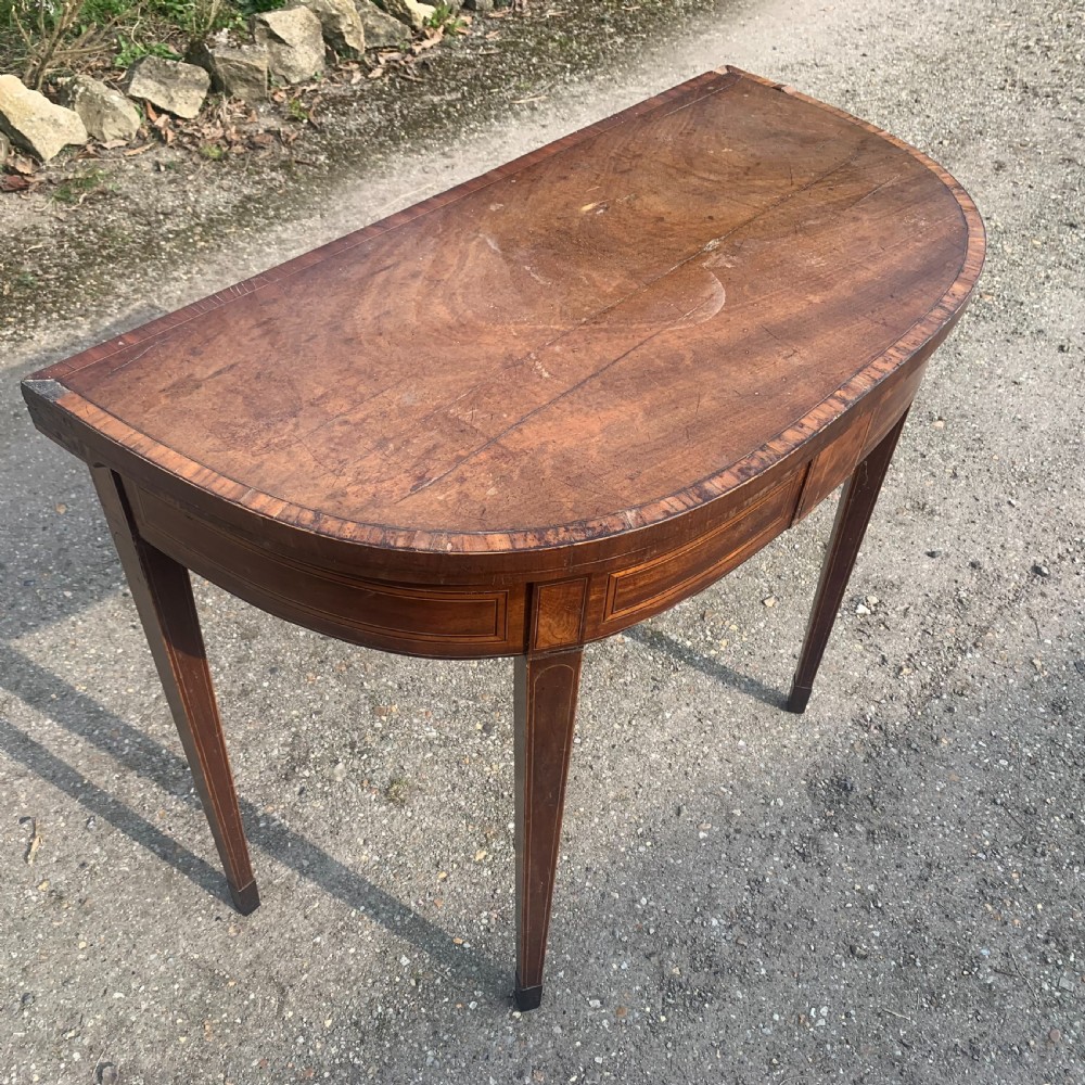 Georgian mahogany card table View III
