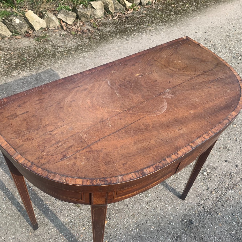 Georgian mahogany card table View V