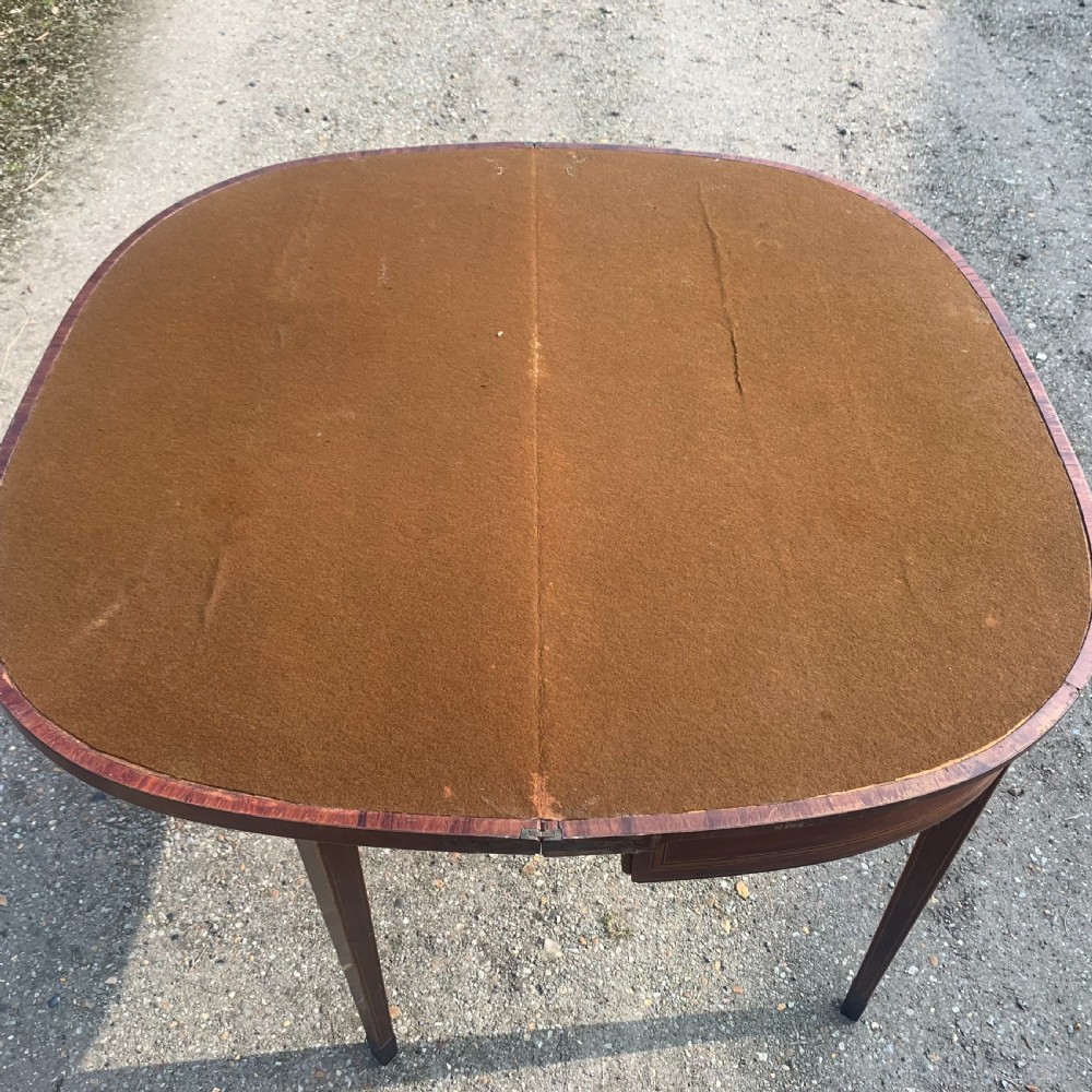 Georgian mahogany card table View VI