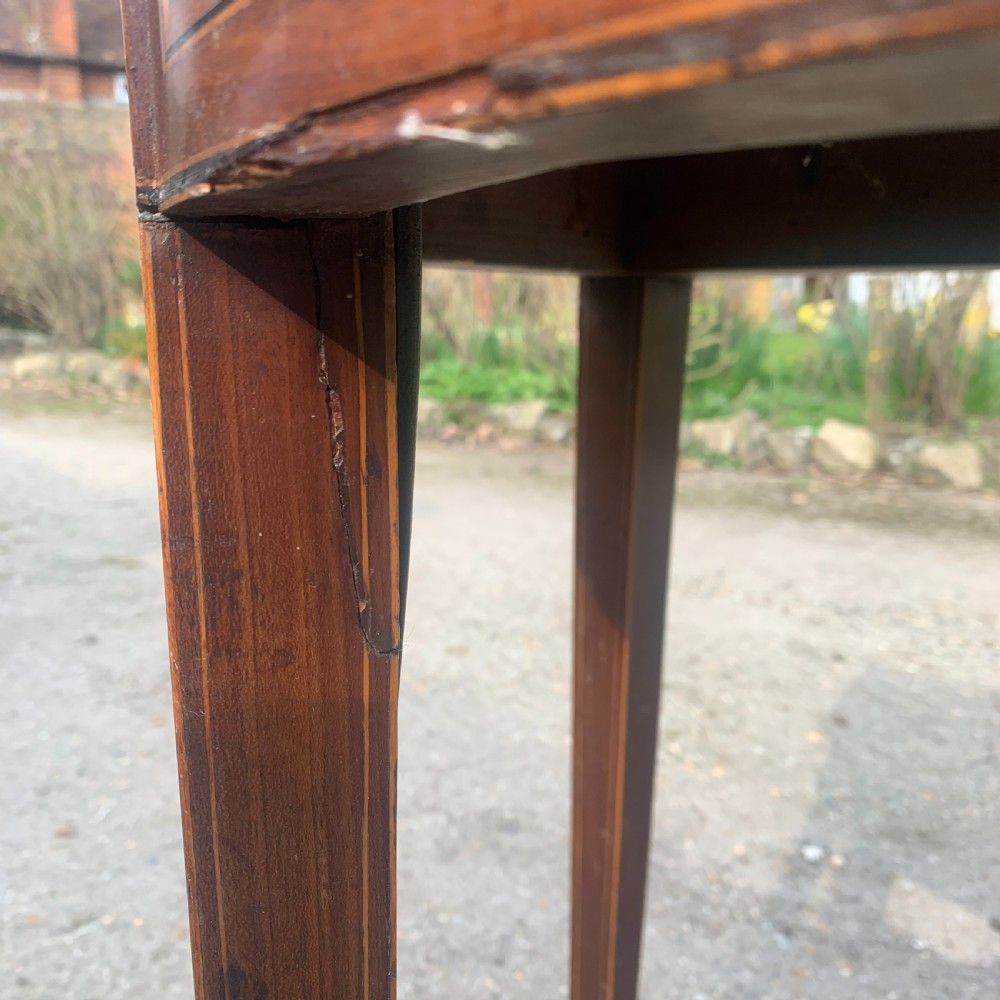 Georgian mahogany card table View IX