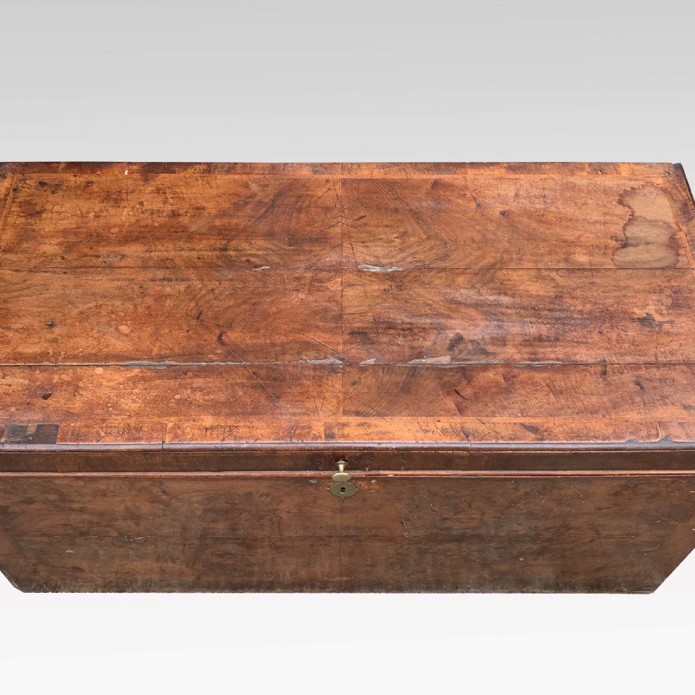 George II period burr walnut blanket chest View IV