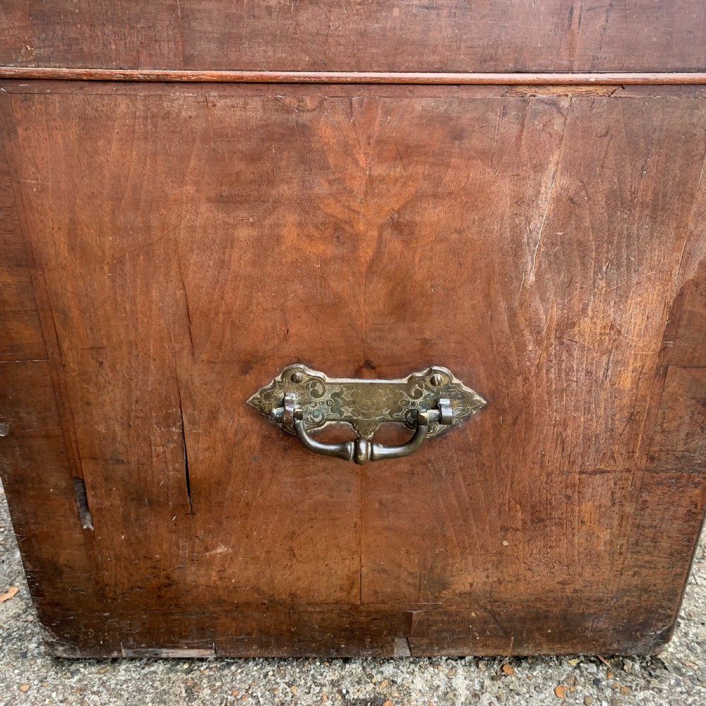 George II period burr walnut blanket chest View V