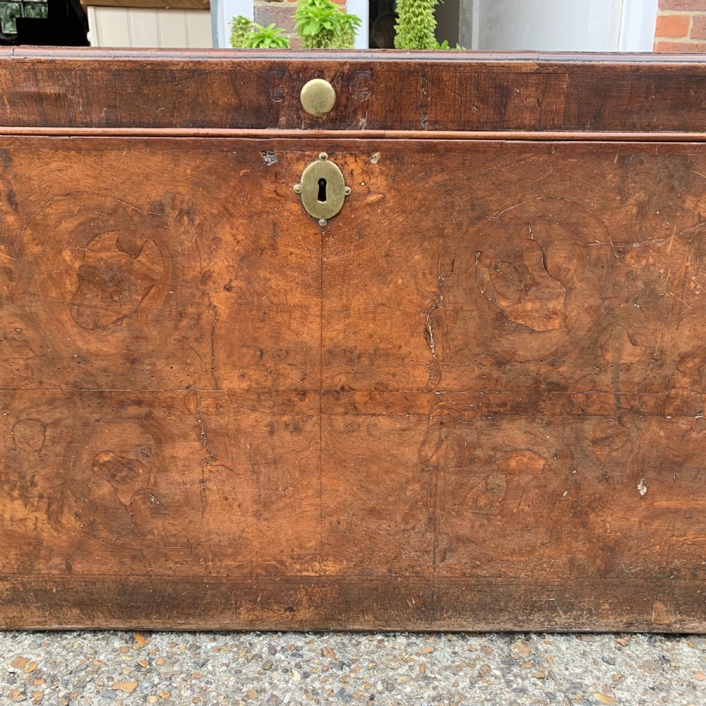 George II period burr walnut blanket chest View VI