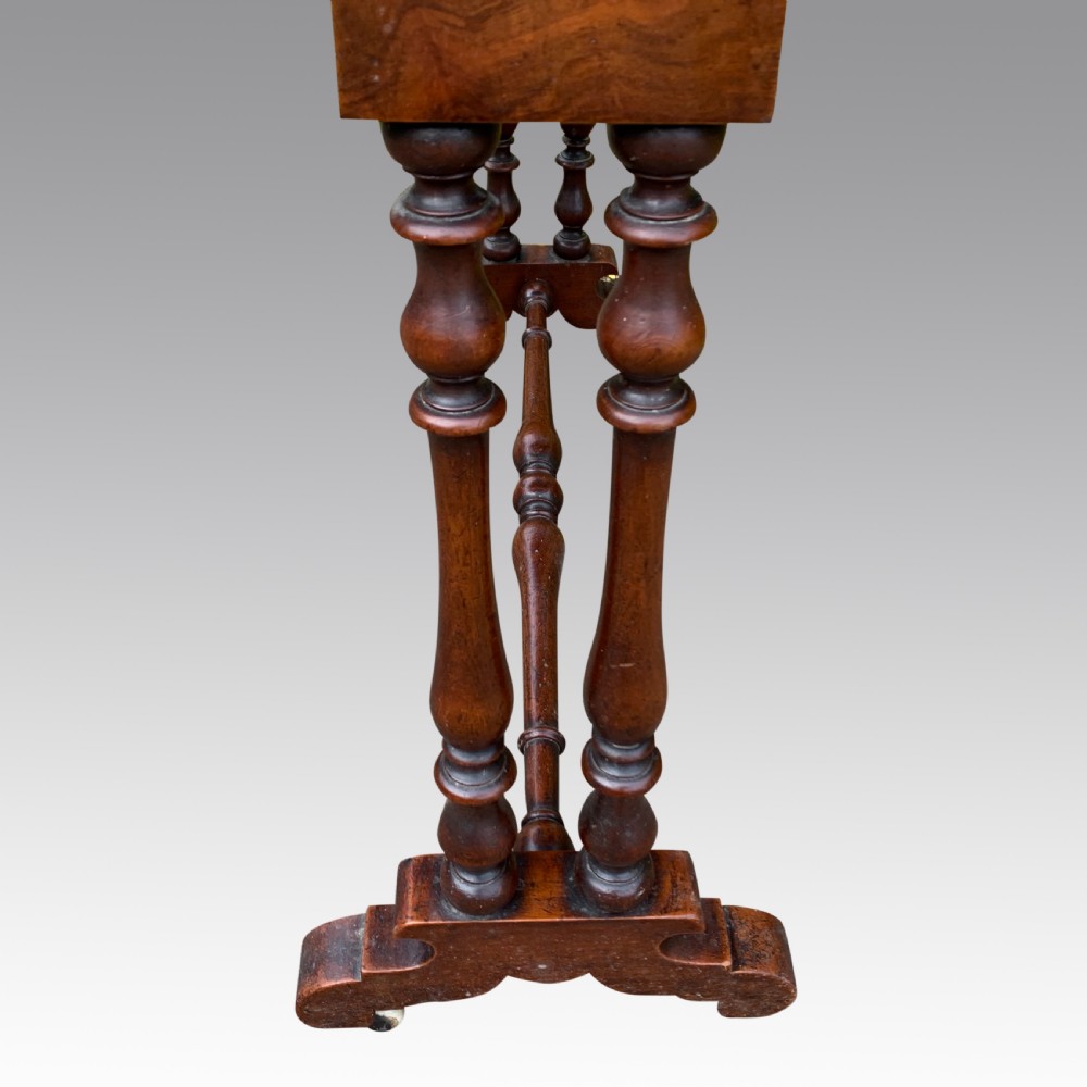 Burr walnut oval Sutherland table View IV