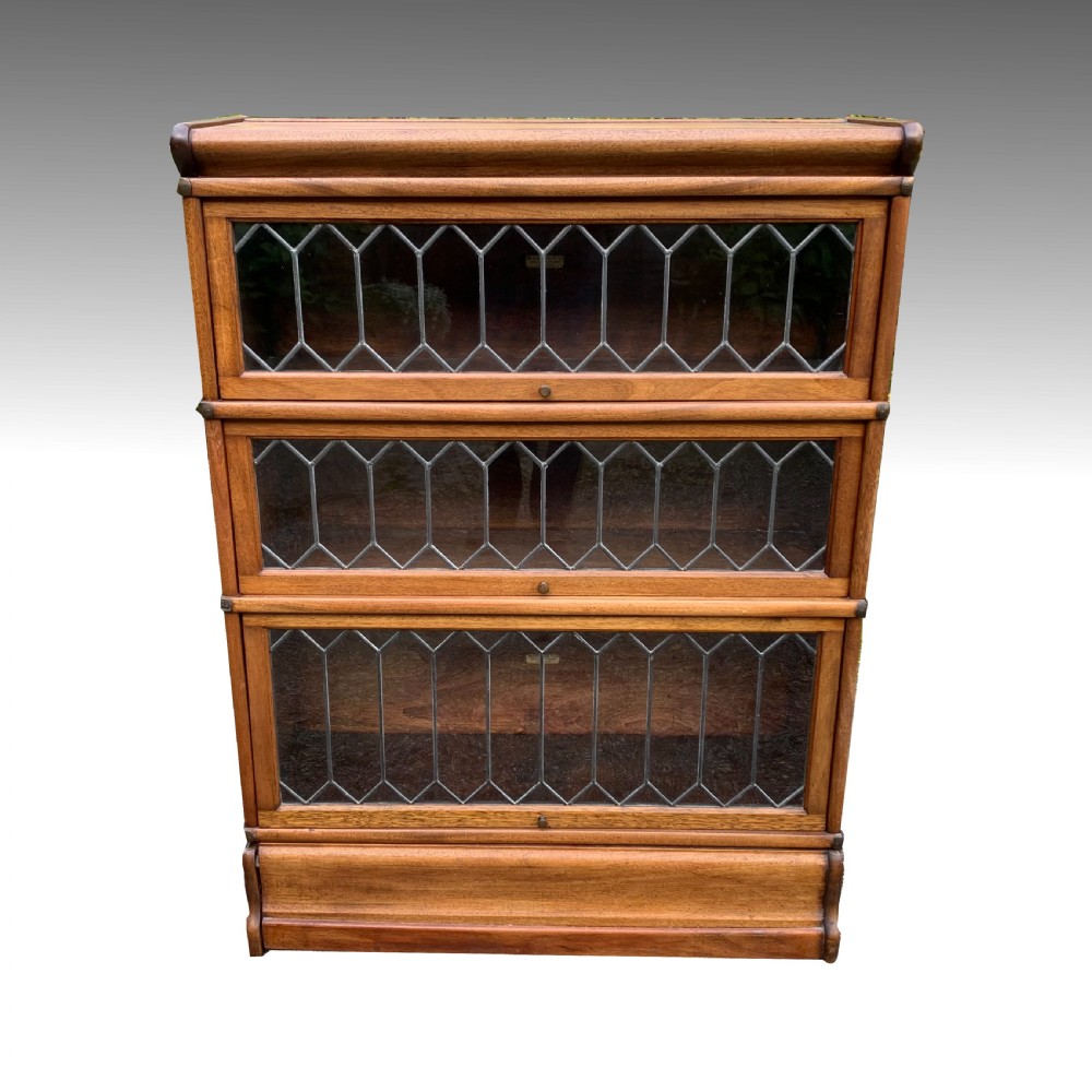 19th Light Oak Globe Wernicke Solicitors Bookcase