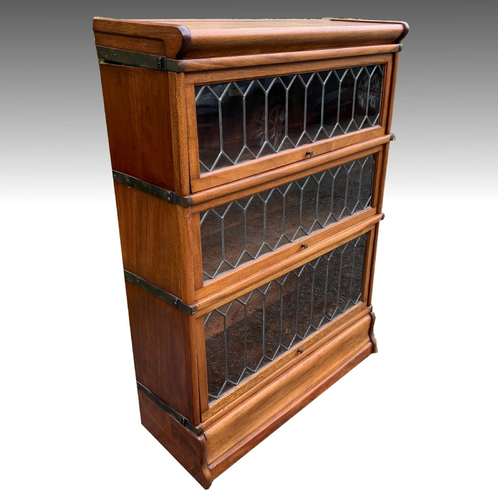19th Light Oak Globe Wernicke Solicitors Bookcase View II