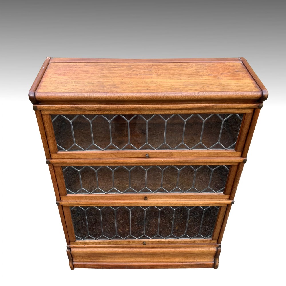 19th Light Oak Globe Wernicke Solicitors Bookcase View III