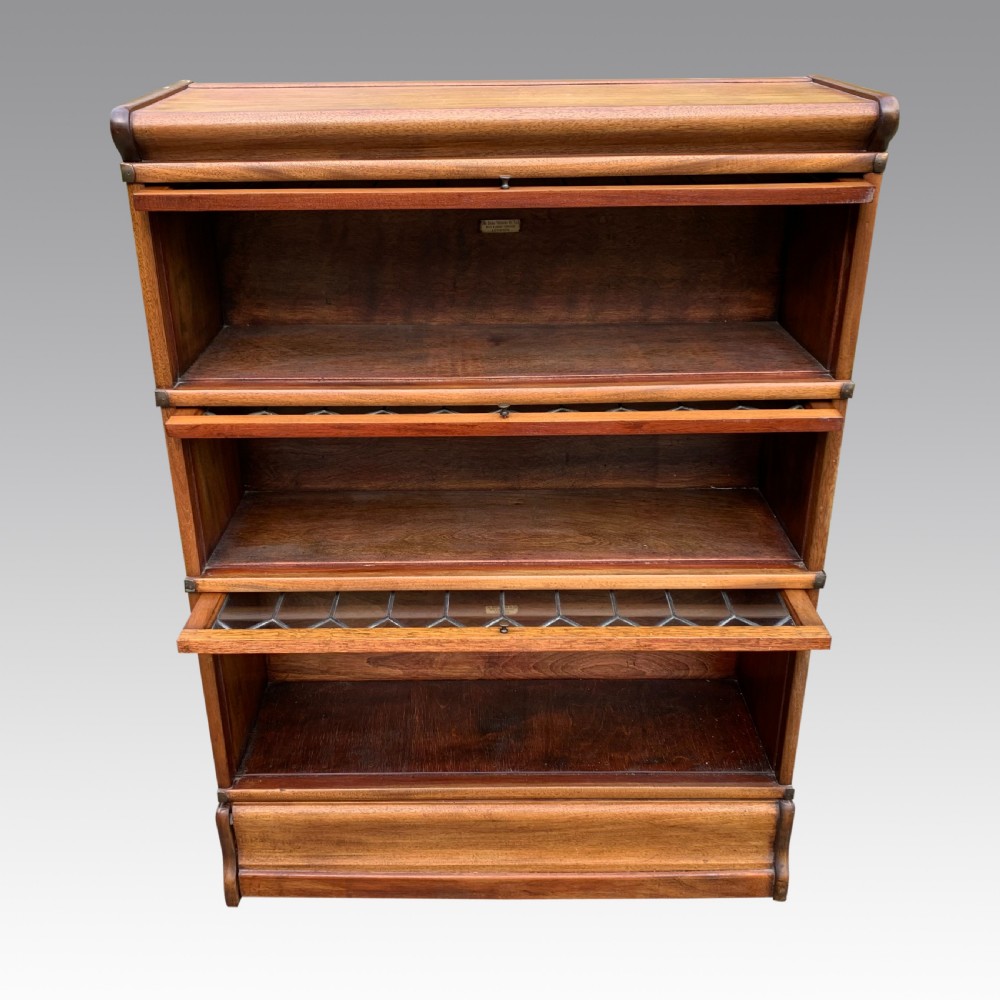 19th Light Oak Globe Wernicke Solicitors Bookcase View V