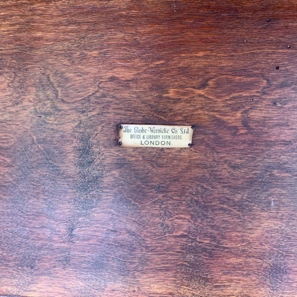 19th Light Oak Globe Wernicke Solicitors Bookcase View VI