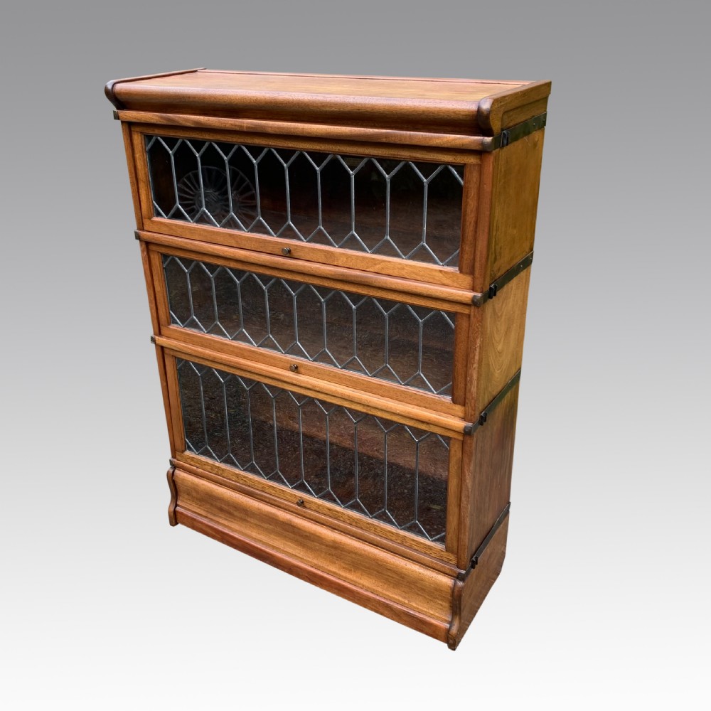 19th Light Oak Globe Wernicke Solicitors Bookcase View VII