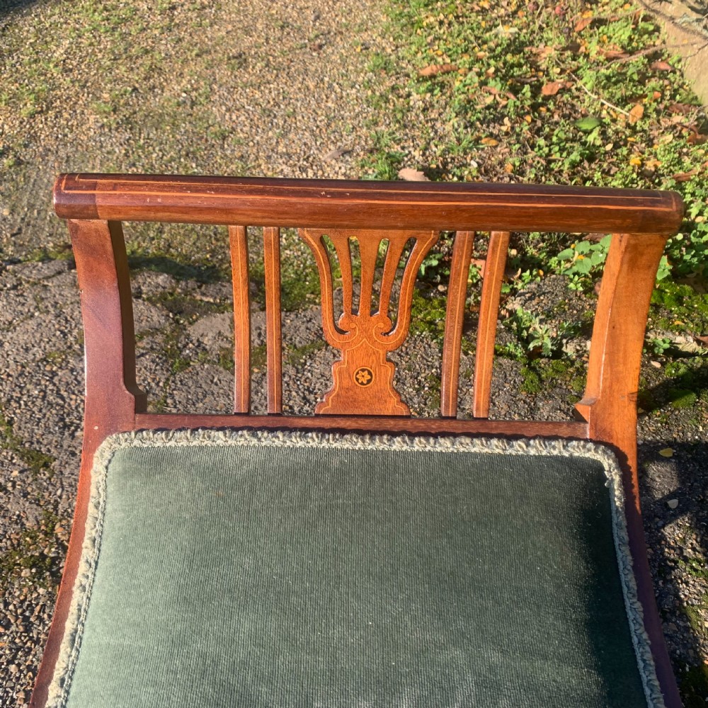 Edwardian 'X' Frame Window seat View V