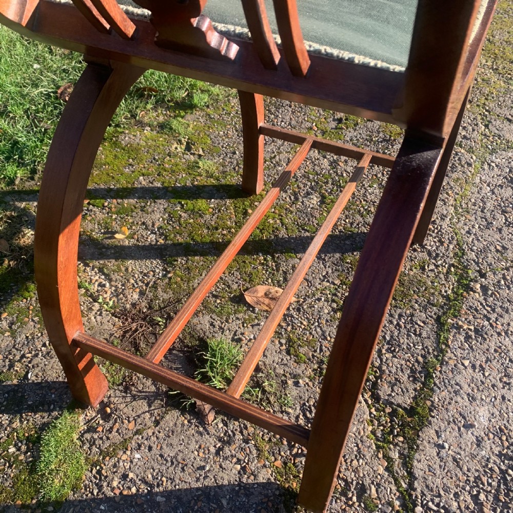Edwardian 'X' Frame Window seat View VII