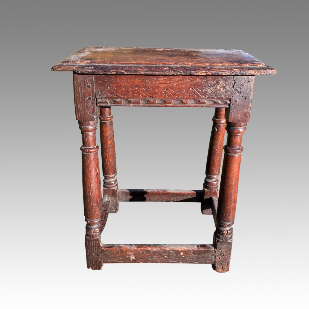 17th Century Oak Joint stool