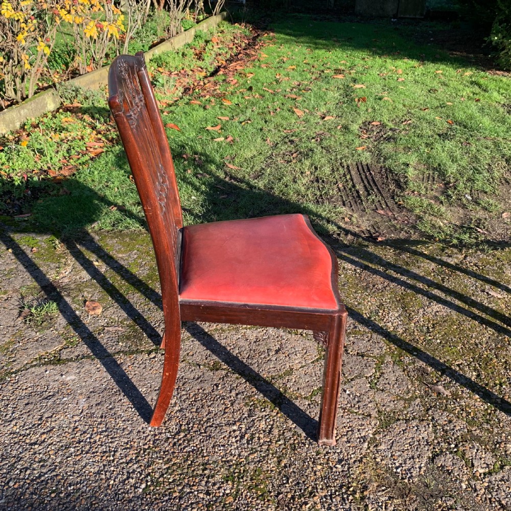 Set of eight mahogany Chippendale style Dining Chairs View VI