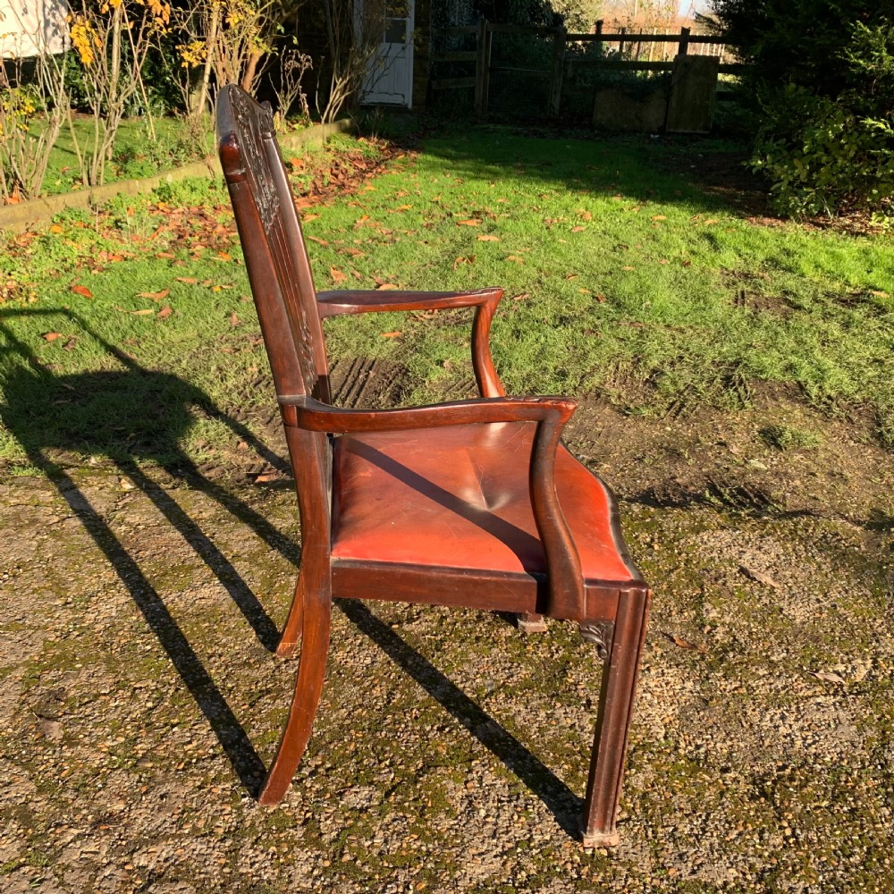 Set of eight mahogany Chippendale style Dining Chairs View VIII