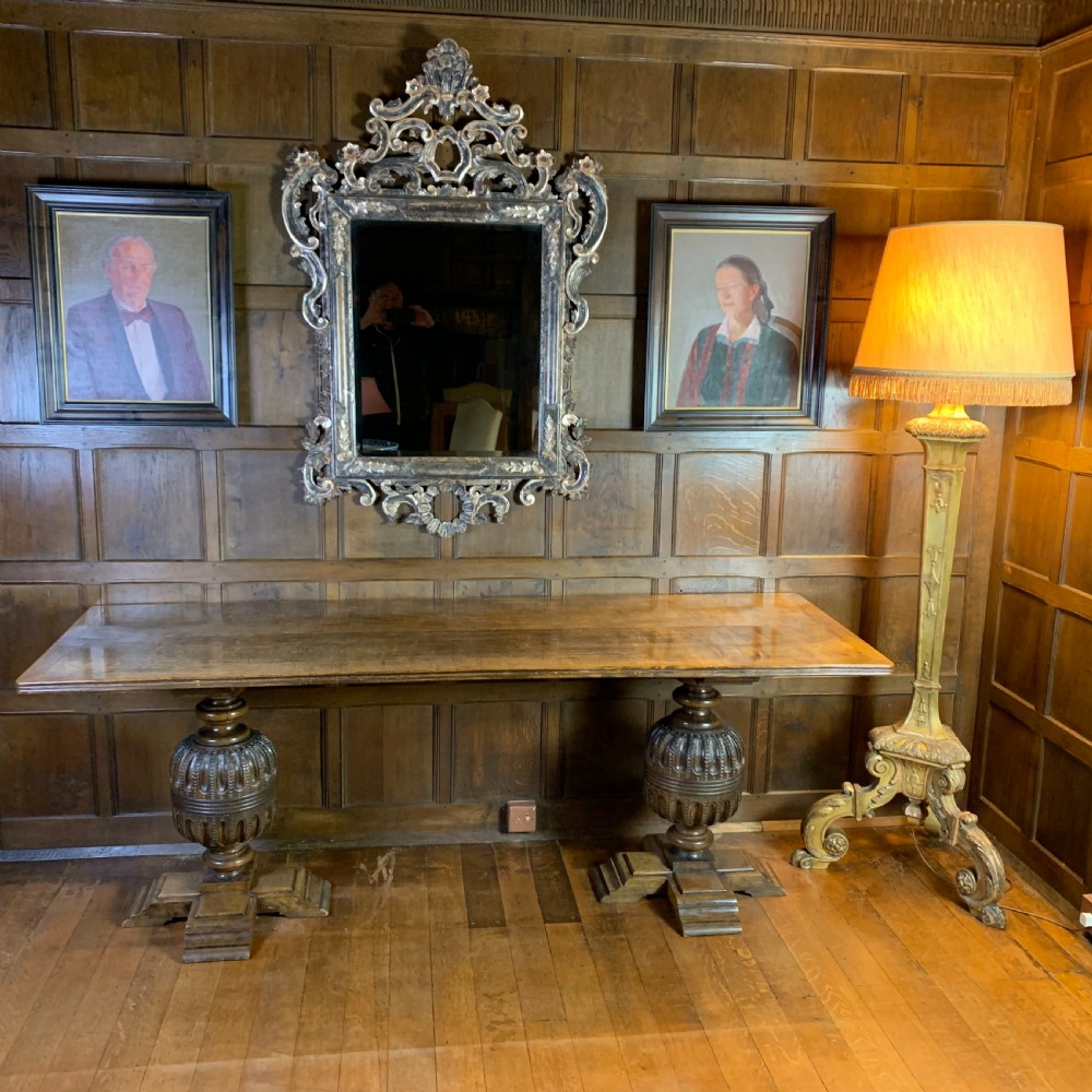 19th century oak Refectory Dining Table 
