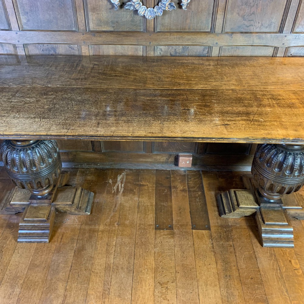 19th century oak Refectory Dining Table  View III