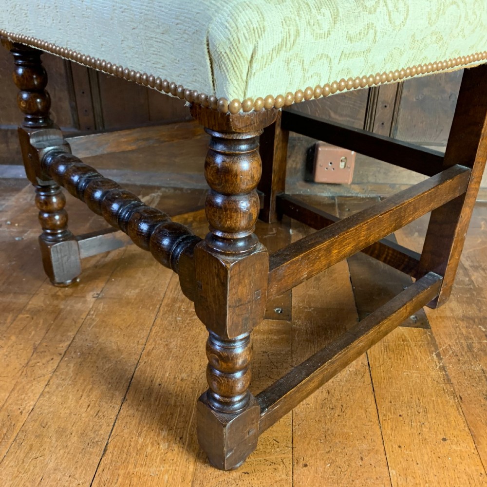Set of six oak bobbin turned Dining chairs View VIII