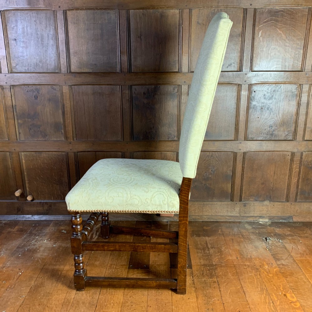 Set of six oak bobbin turned Dining chairs View IX